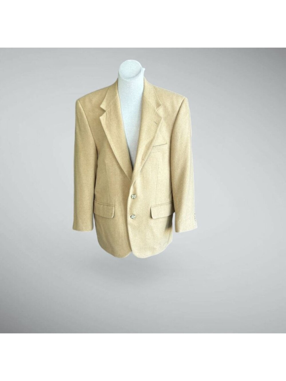 Haspel 100% Camel Hair Men's Tan Blazer Sport Coat Vintage Size 40S